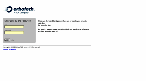 orbotechlogin.leapfile.net