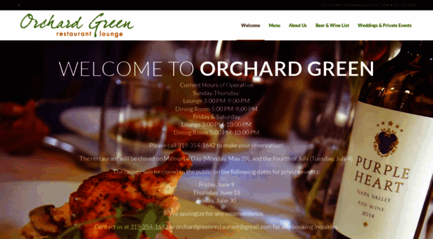 orchardgreenrestaurant.com