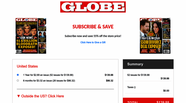 order.globemagazine.com