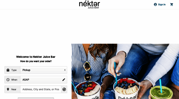 order.nekterjuicebar.com