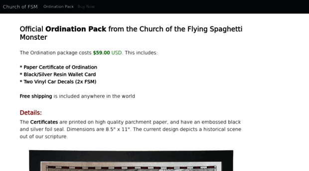 order.spaghettimonster.org