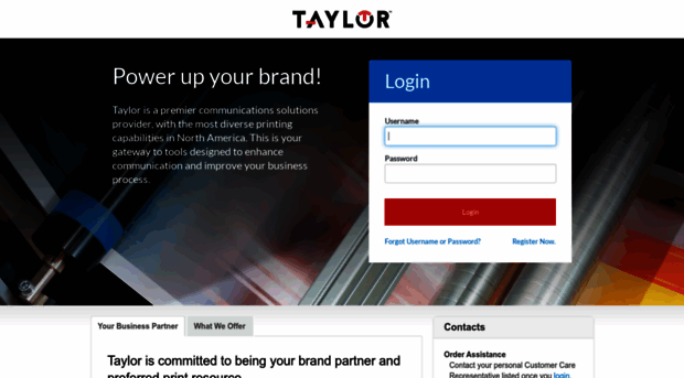 order.taylorcommunications.com