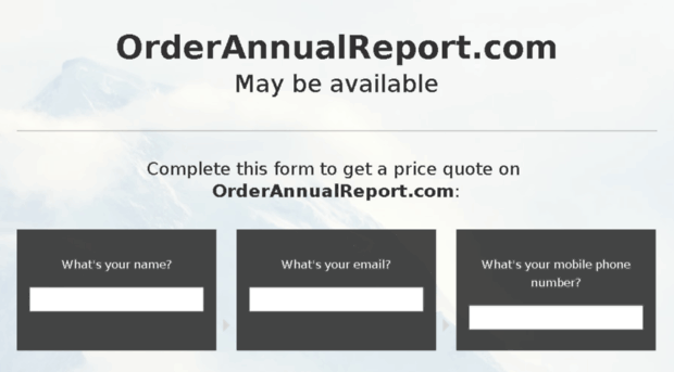 orderannualreport.com