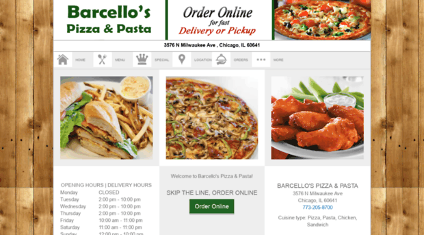 orderbarcellospizzapasta.com