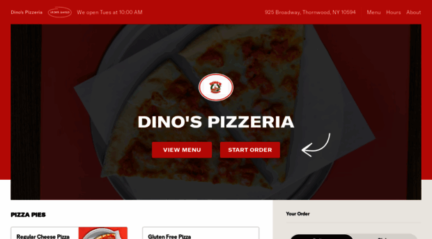 orderdinospizzeria.com