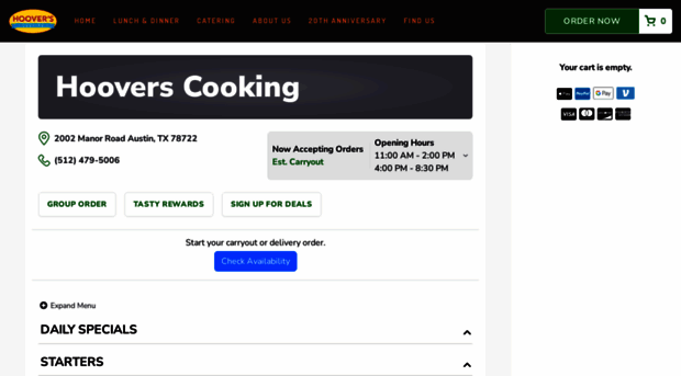 orderhooverscooking.com