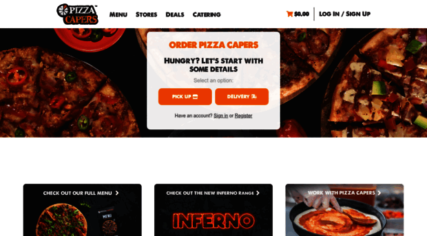 ordering.pizzacapers.com.au