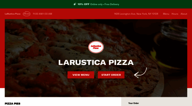 orderlarusticapizza.com