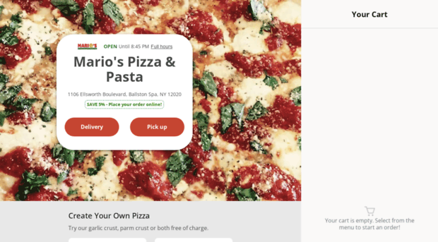 ordermariospizzapasta.com