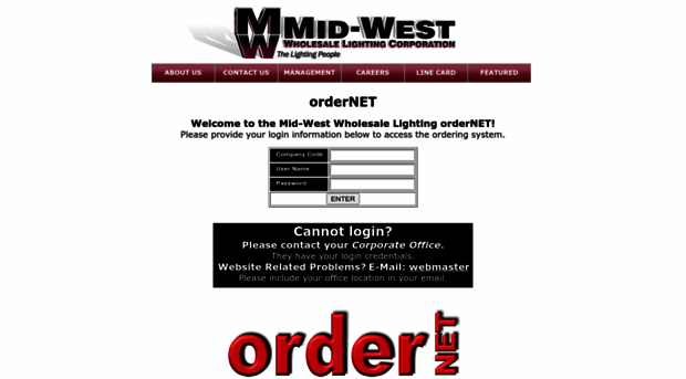 ordernet.midwestlighting.com