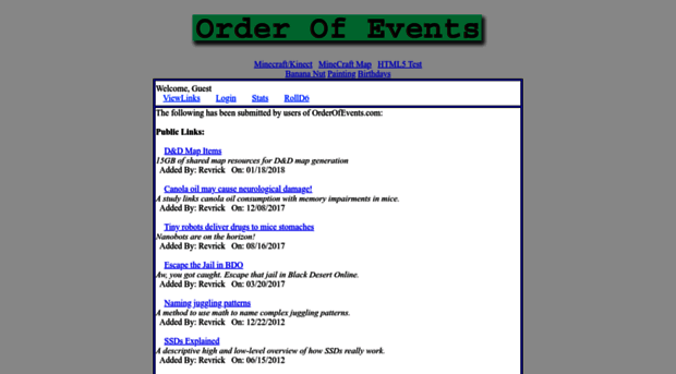 orderofevents.com