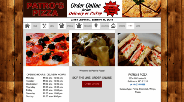 orderpatrospizzamd.com