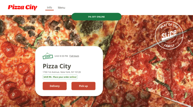 orderpizzacitymenu.com