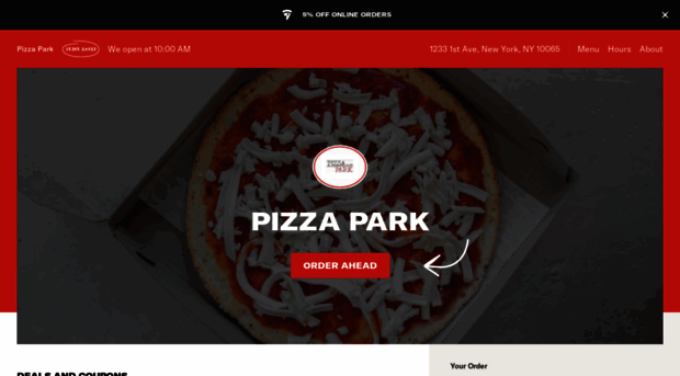 orderpizzapark.com