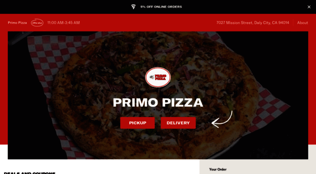 orderprimopizza.com