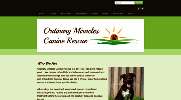 ordinarymiraclescaninerescue.org