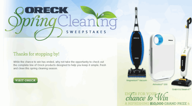 oreckspringcleaning.com