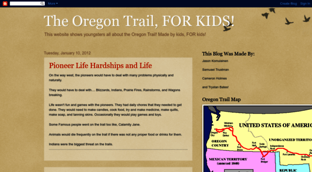 oregontrailkids.blogspot.com