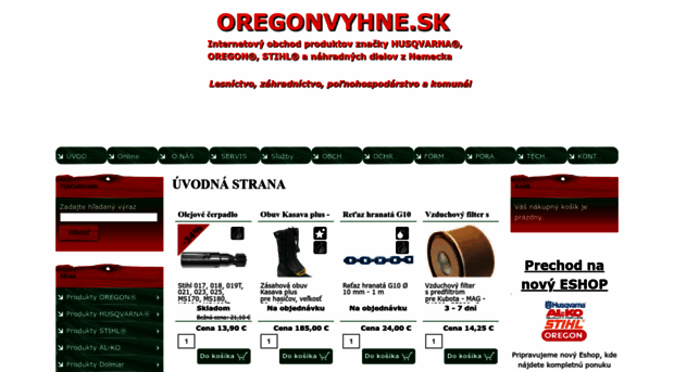 oregonvyhne.sk