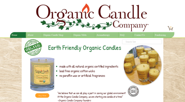 organiccandlecompany.com