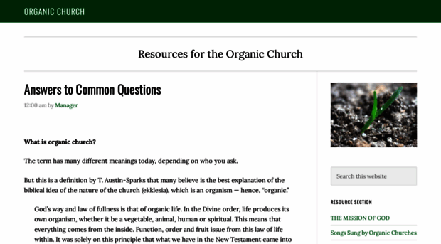 organicchurch.com