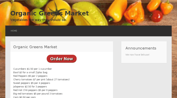 organicgreensmarket.com