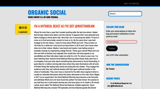 organicsocial.wordpress.com