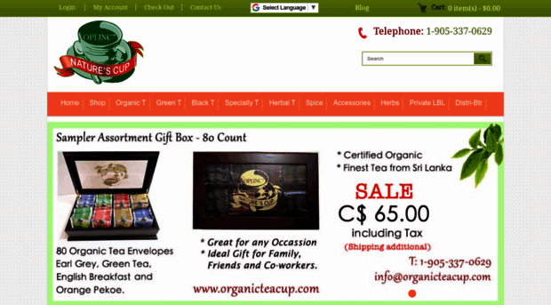 organicteacup.com