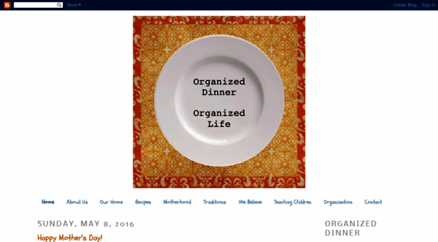 organizeddinner.blogspot.com