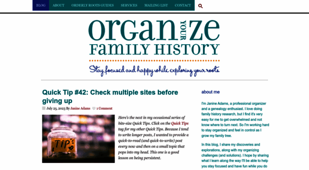 organizeyourfamilyhistory.com