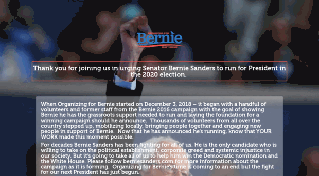 organizingforbernie.com