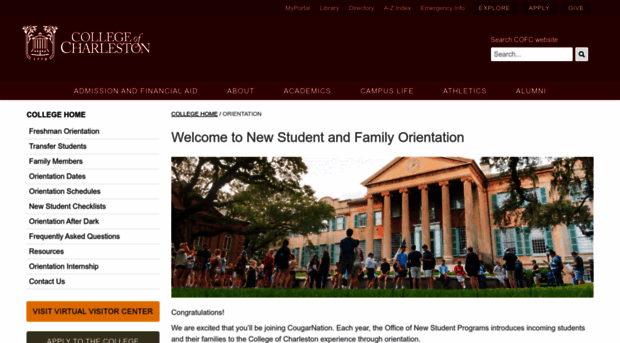 orientation.cofc.edu