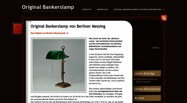 original-bankerslamp.de