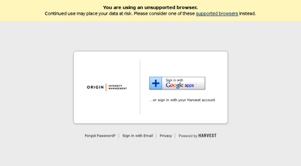 originintegritymanagement.harvestapp.com