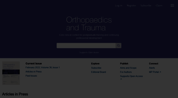 orthopaedicsandtraumajournal.co.uk