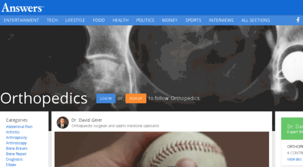 orthopedics.answers.com