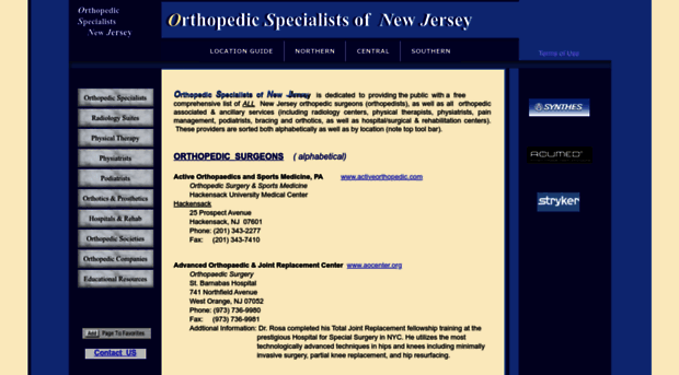 orthopedicspecialistsofnewjersey.com