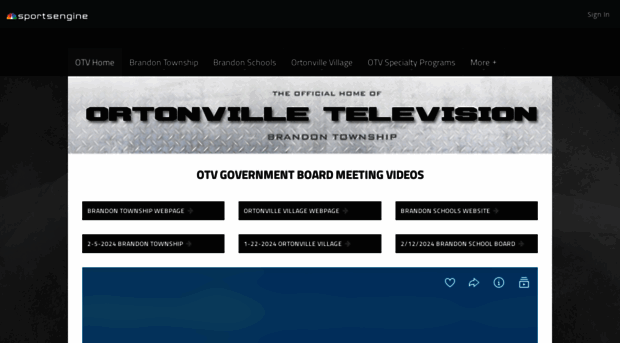 ortonvilletelevision.com