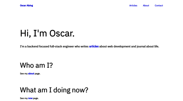 oscaralsing.com