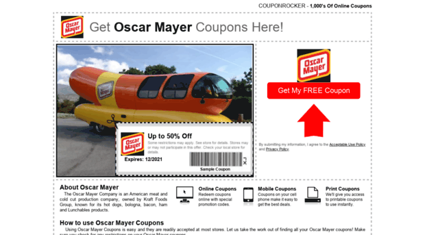 oscarmayer.couponrocker.com