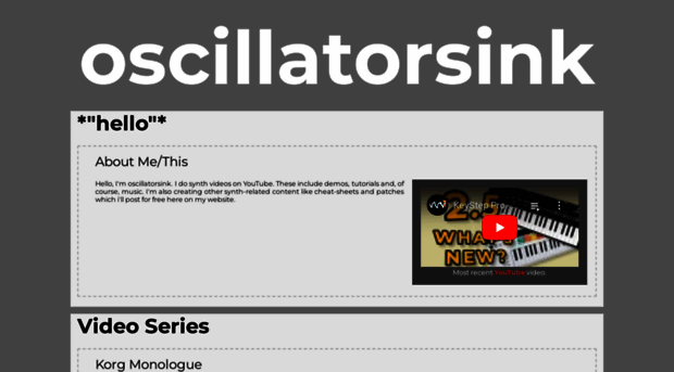 oscillatorsink.com