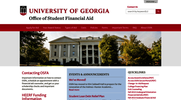 osfa.uga.edu