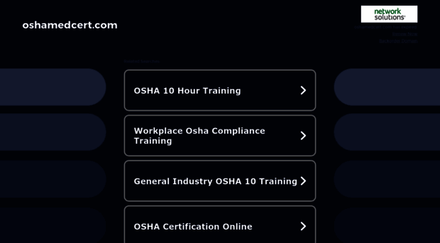 oshamedcert.com