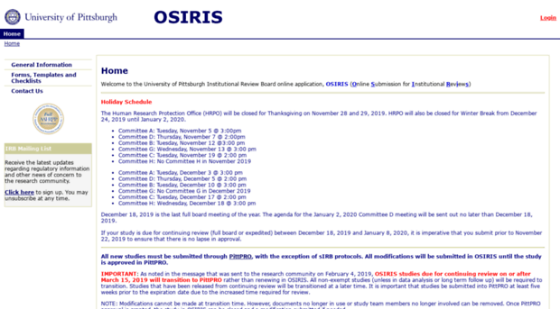osiris.pitt.edu