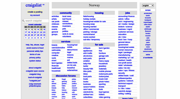 oslo.craigslist.org