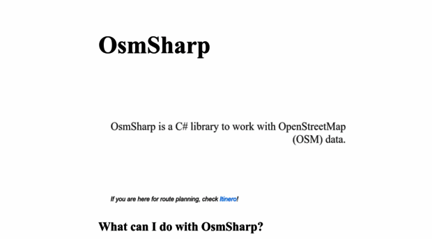 osmsharp.com