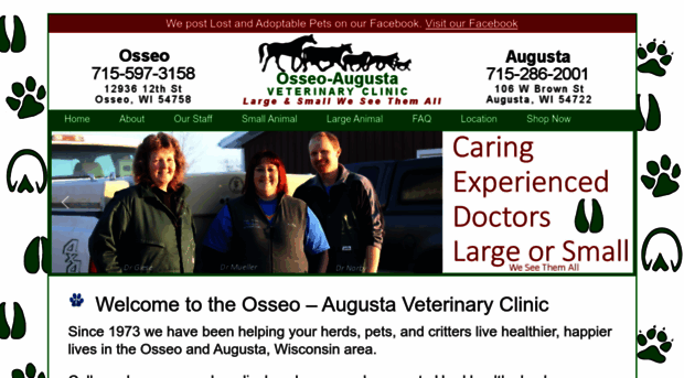 osseoveterinaryclinic.com