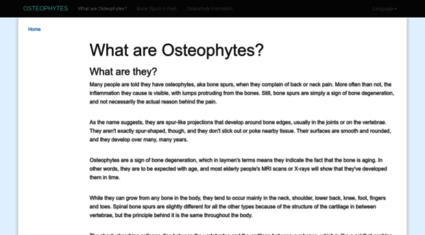 osteophytes.net