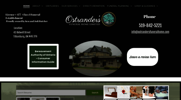 ostrandersfuneralhome.com