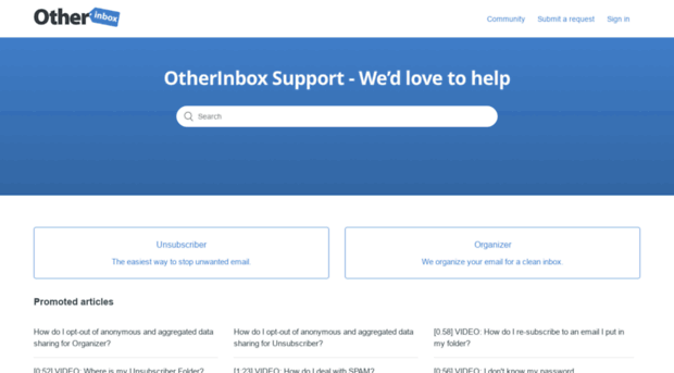 otherinbox.zendesk.com